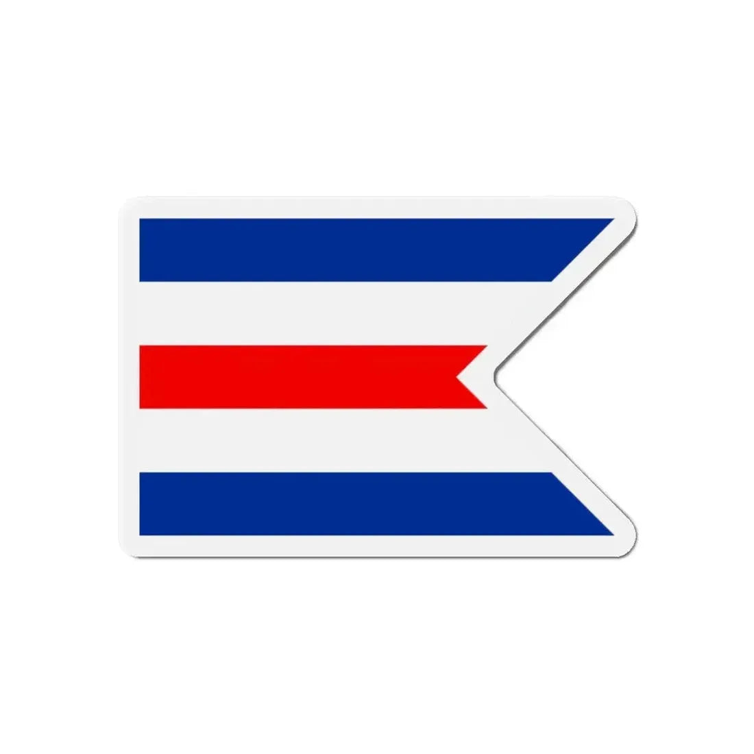 Flag of C Pennant C Doppelstander provisional civil ensign Merchant flag of Germany 1946–1949 Germany - Refrigerator Magnet - The Sticker Space