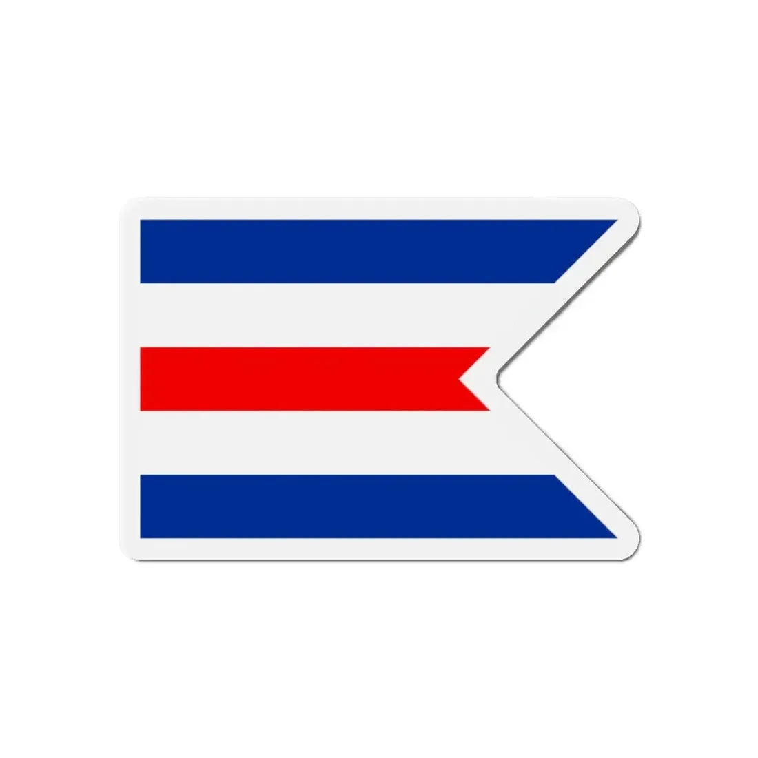 Flag of C Pennant C Doppelstander provisional civil ensign Merchant flag of Germany 1946–1949 Germany - Refrigerator Magnet - The Sticker Space