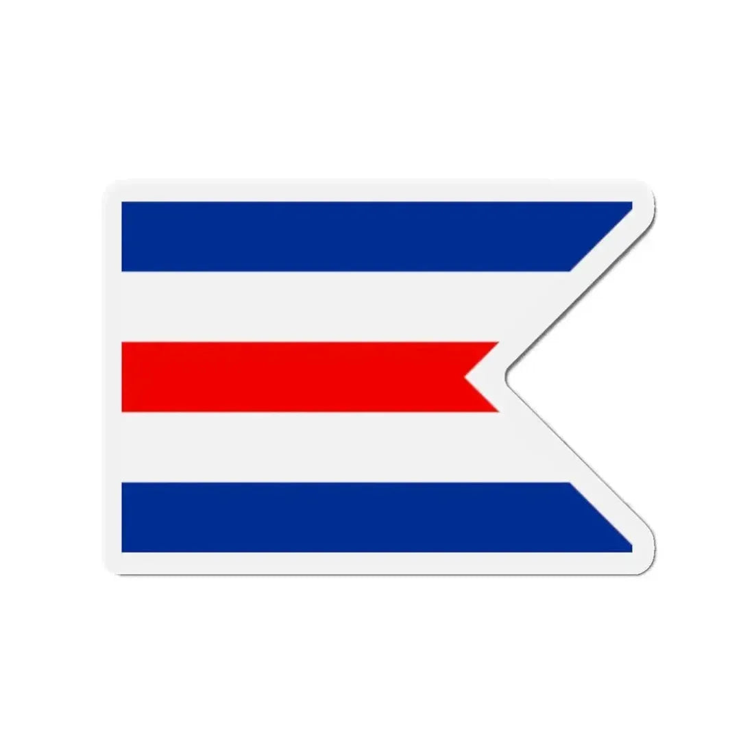 Flag of C Pennant C Doppelstander provisional civil ensign Merchant flag of Germany 1946–1949 Germany - Refrigerator Magnet - The Sticker Space