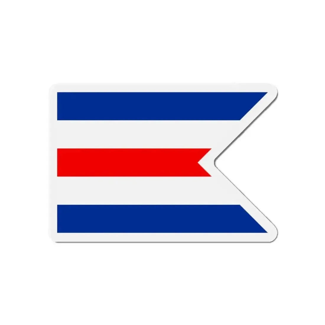 Flag of C Pennant C Doppelstander provisional civil ensign Merchant flag of Germany 1946–1949 Germany - Refrigerator Magnet - The Sticker Space