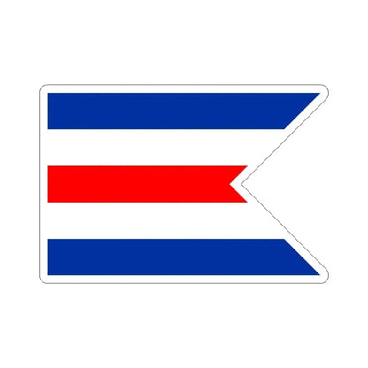 Flag of C Pennant C Doppelstander provisional civil ensign Merchant flag of Germany 1946–1949 Germany STICKER Vinyl Die-Cut Decal 4 Inch - The Sticker Space