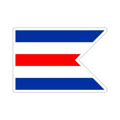 Flag of C Pennant C Doppelstander provisional civil ensign Merchant flag of Germany 1946–1949 Germany STICKER Vinyl Die-Cut Decal 4 Inch - The Sticker Space