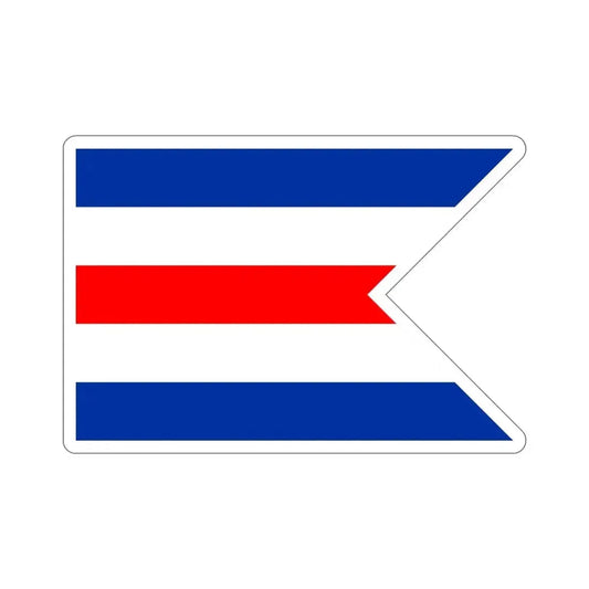 Flag of C Pennant C Doppelstander provisional civil ensign Merchant flag of Germany 1946–1949 Germany STICKER Vinyl Die-Cut Decal 6 Inch - The Sticker Space