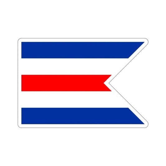 Flag of C Pennant C Doppelstander provisional civil ensign Merchant flag of Germany 1946–1949 Germany STICKER Vinyl Die-Cut Decal 6 Inch - The Sticker Space