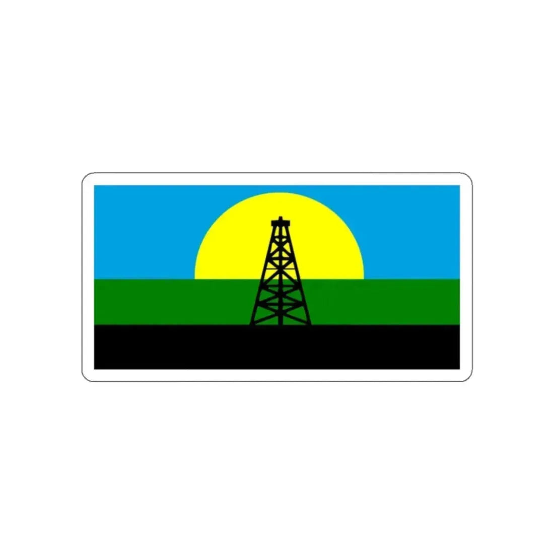 Flag of Cabimas Venezuela STICKER Vinyl Die-Cut Decal 2 Inch - The Sticker Space