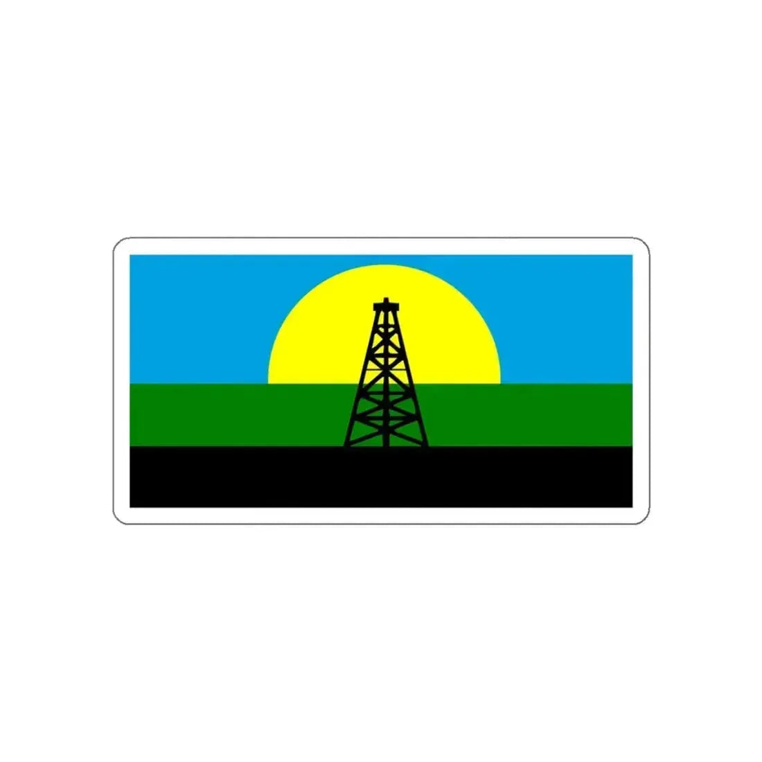 Flag of Cabimas Venezuela STICKER Vinyl Die-Cut Decal 4 Inch - The Sticker Space