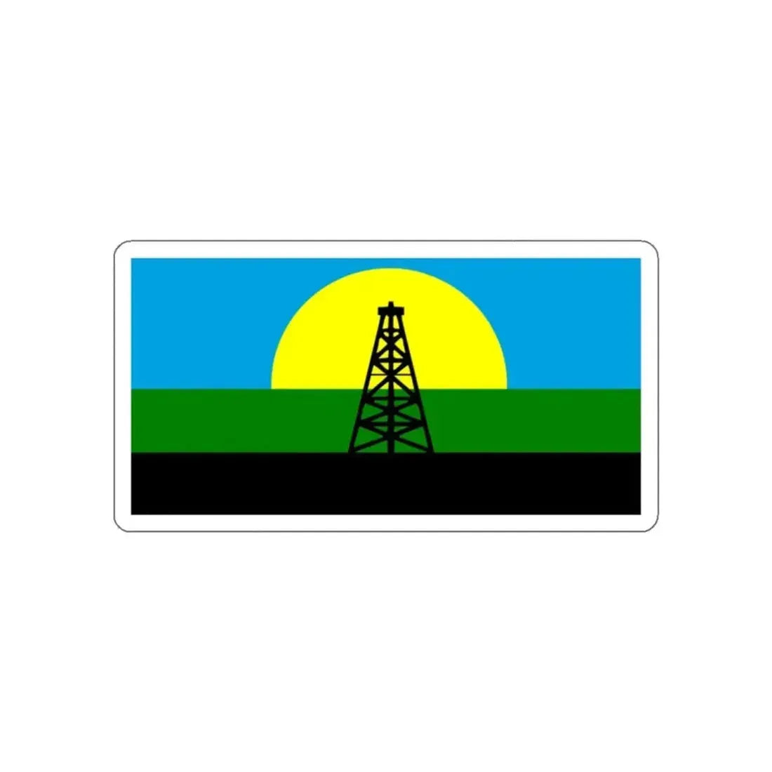 Flag of Cabimas Venezuela STICKER Vinyl Die-Cut Decal - The Sticker Space