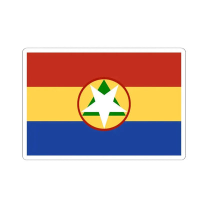Flag of Cabinda 2020 (Angola) STICKER Vinyl Kiss-Cut Decal 6 Inch White - The Sticker Space