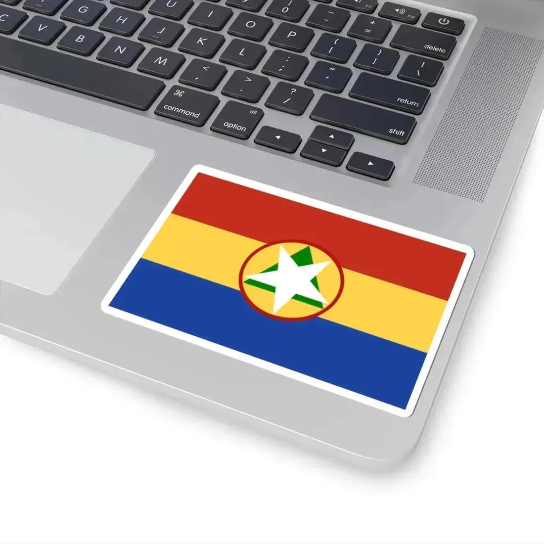 Flag of Cabinda 2020 (Angola) STICKER Vinyl Kiss-Cut Decal - The Sticker Space