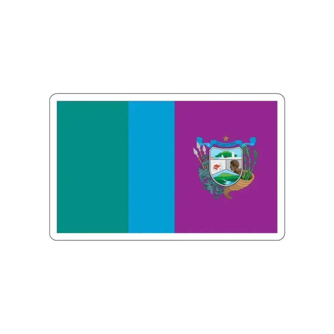 Flag of Cabudare Venezuela STICKER Vinyl Die-Cut Decal 4 Inch - The Sticker Space