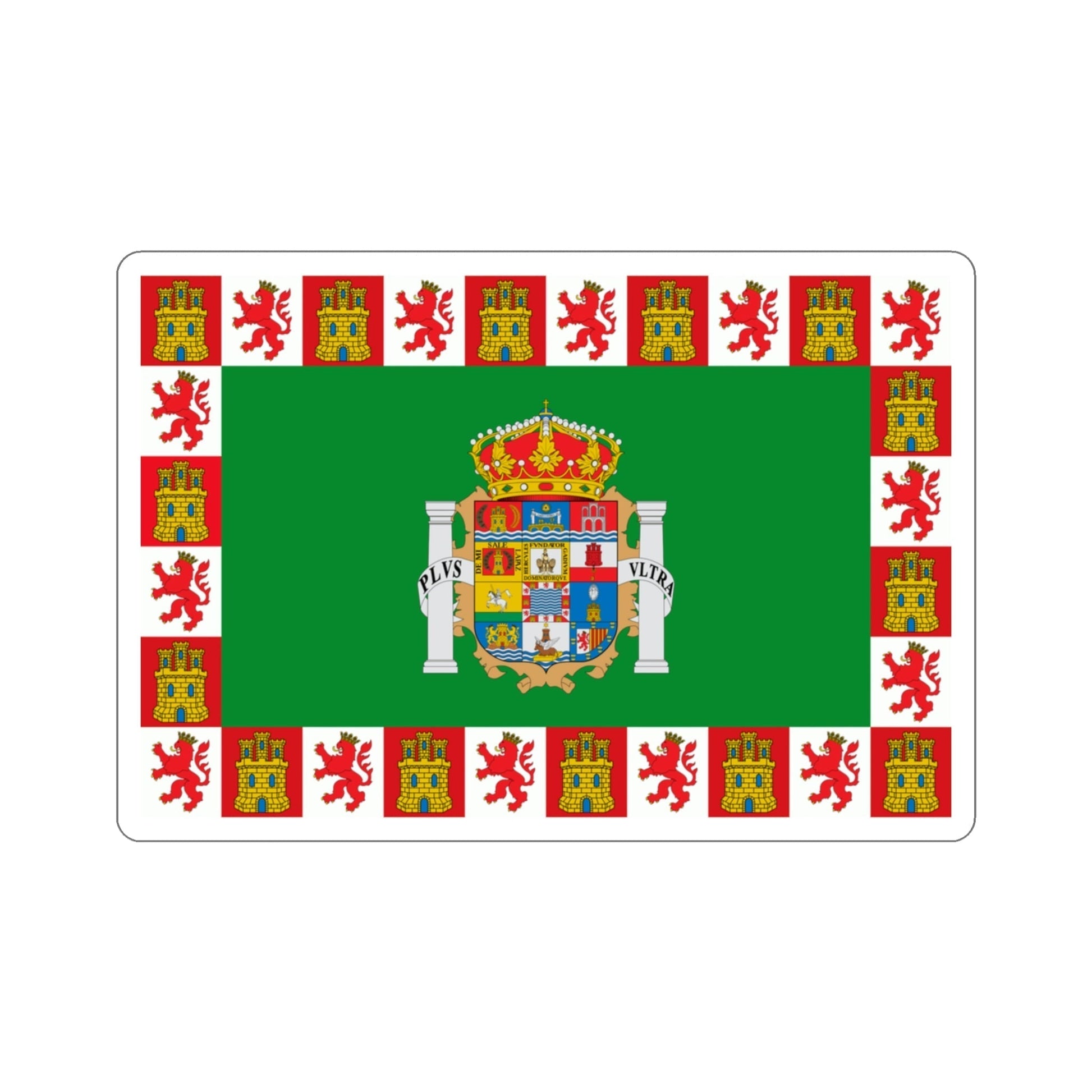 Flag of Cádiz Spain STICKER Vinyl Die-Cut Decal-3 Inch-The Sticker Space