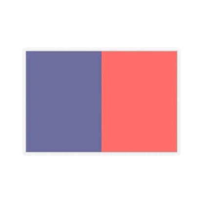 Flag of Cagliari Italy - STICKER Vinyl Kiss-Cut Decal 3 Inch Transparent - The Sticker Space