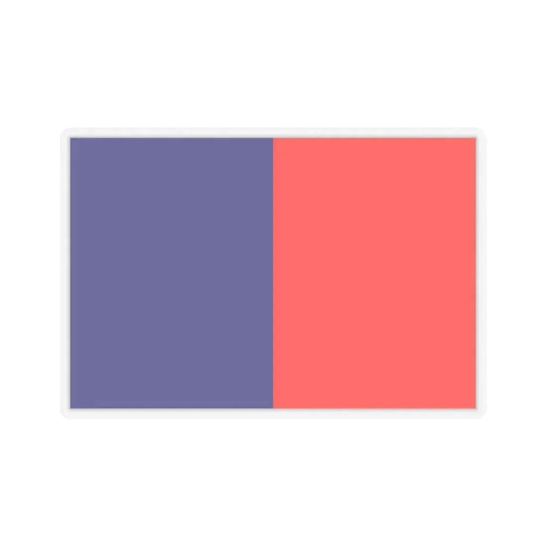 Flag of Cagliari Italy - STICKER Vinyl Kiss-Cut Decal 4 Inch Transparent - The Sticker Space