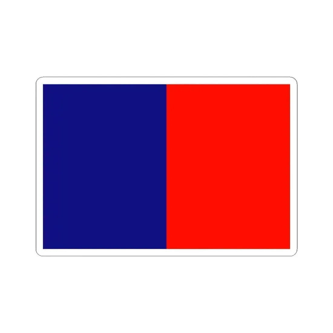 Flag of Cagliari Italy - STICKER Vinyl Kiss-Cut Decal 4 Inch White - The Sticker Space