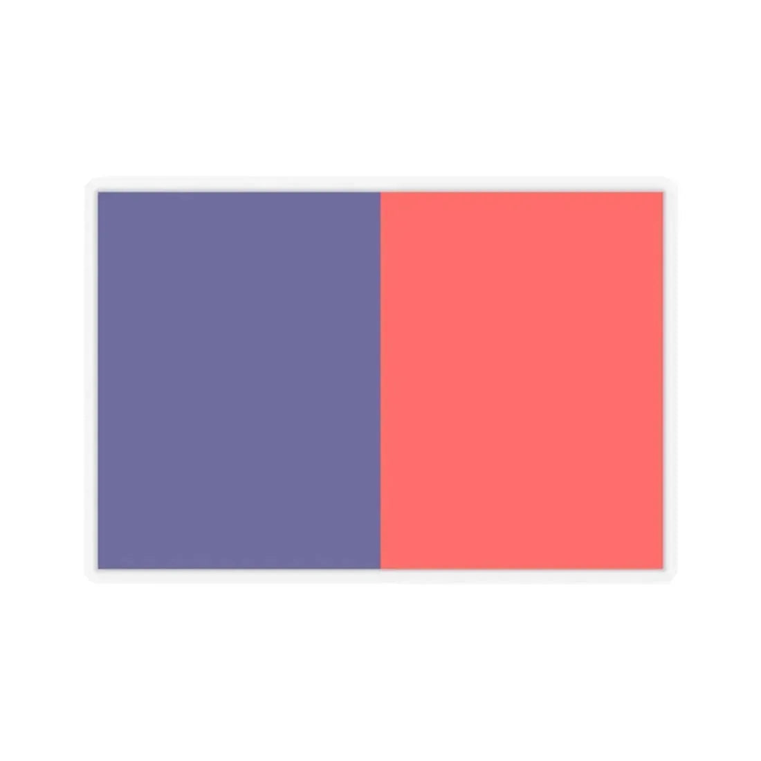 Flag of Cagliari Italy - STICKER Vinyl Kiss-Cut Decal 6 Inch Transparent - The Sticker Space