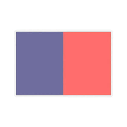 Flag of Cagliari Italy - STICKER Vinyl Kiss-Cut Decal 6 Inch Transparent - The Sticker Space