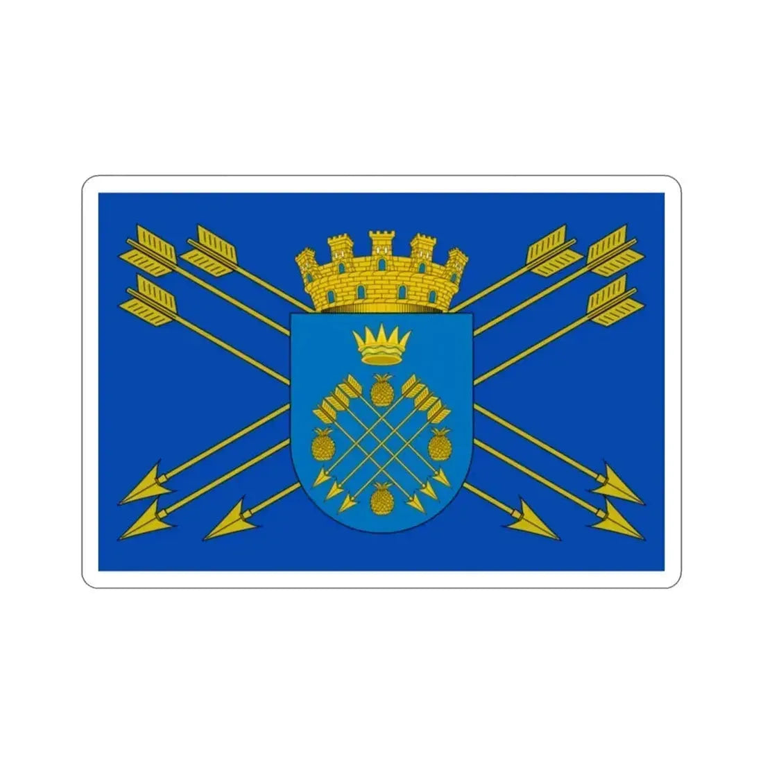 Flag of Caguas Puerto Rico STICKER Vinyl Die-Cut Decal 2 Inch - The Sticker Space