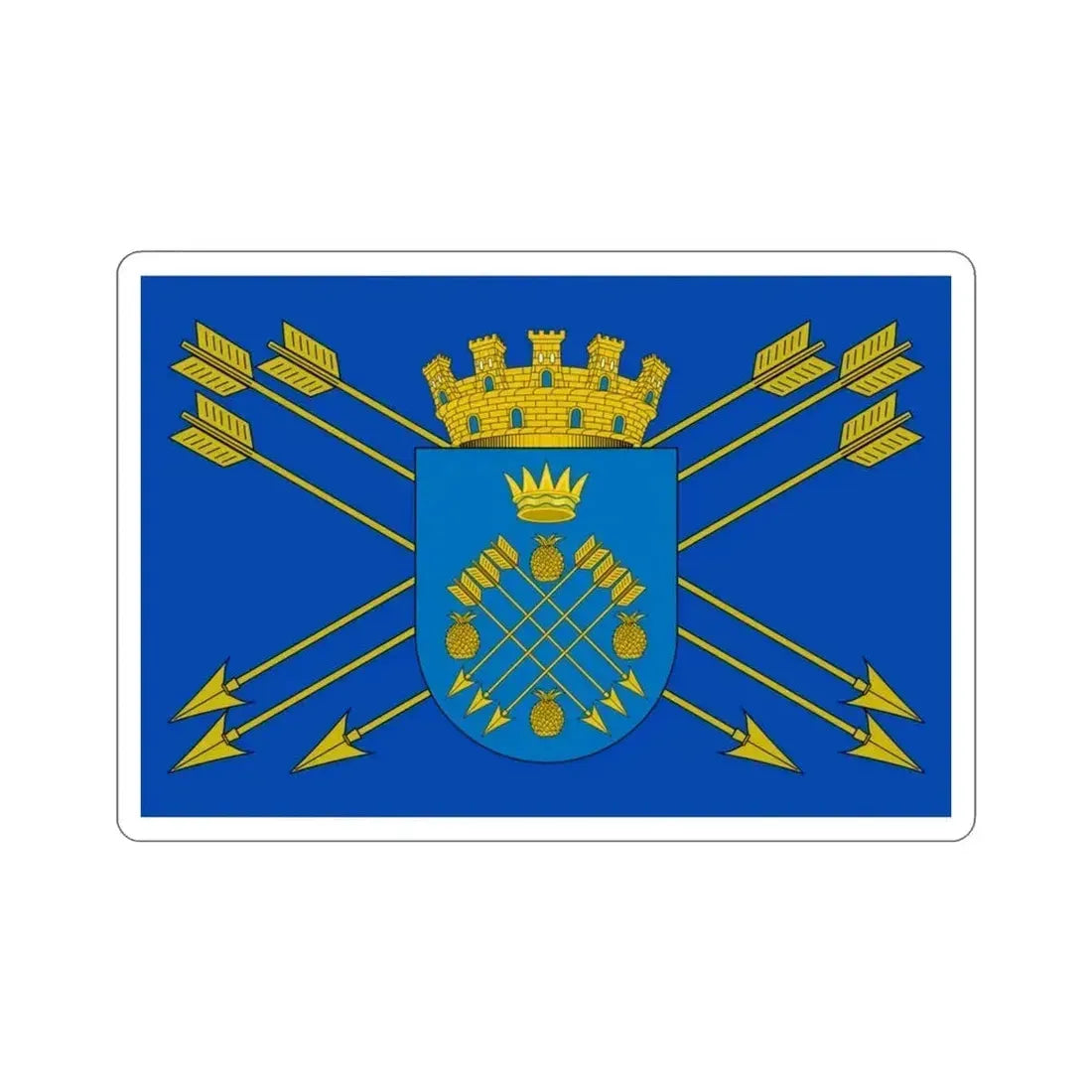 Flag of Caguas Puerto Rico STICKER Vinyl Die-Cut Decal 3 Inch - The Sticker Space