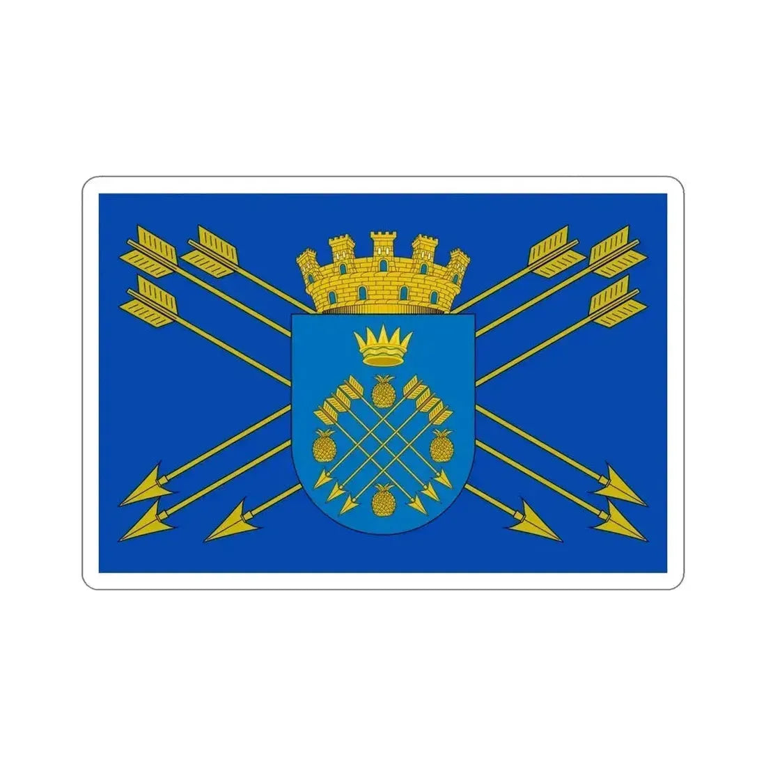 Flag of Caguas Puerto Rico STICKER Vinyl Die-Cut Decal 6 Inch - The Sticker Space