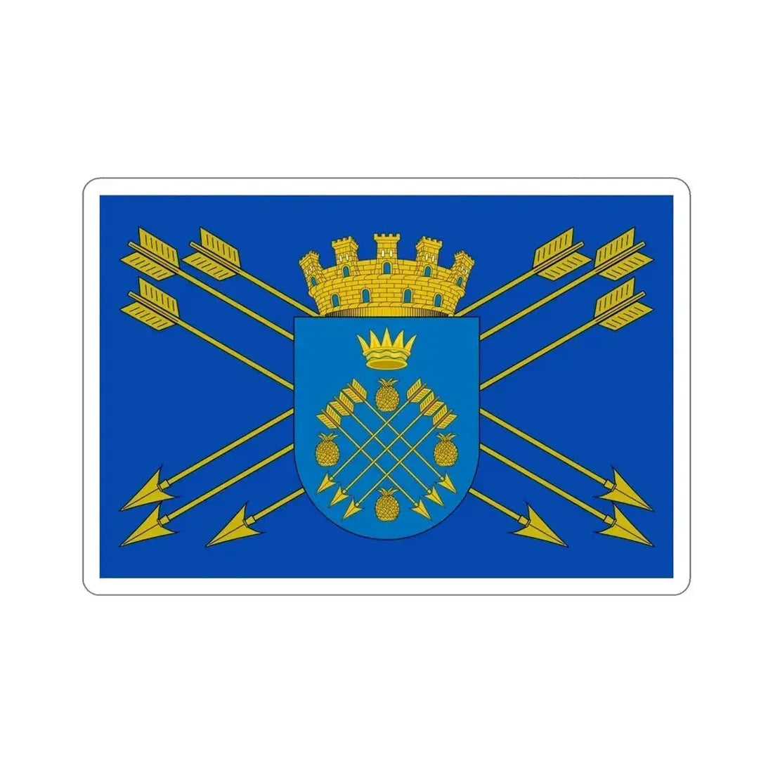 Flag of Caguas Puerto Rico STICKER Vinyl Die-Cut Decal - The Sticker Space