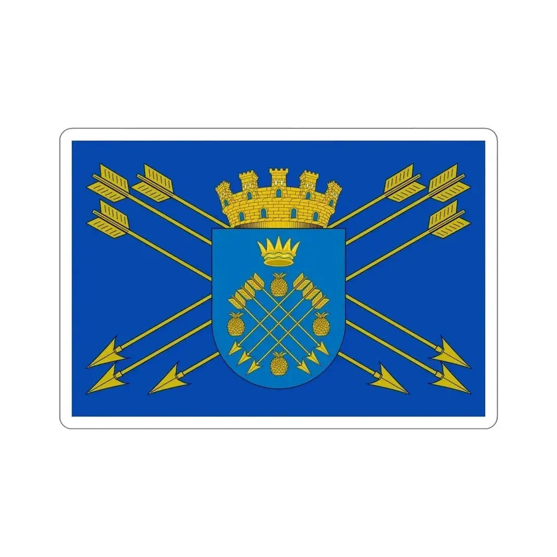 Flag of Caguas Puerto Rico STICKER Vinyl Die-Cut Decal - The Sticker Space