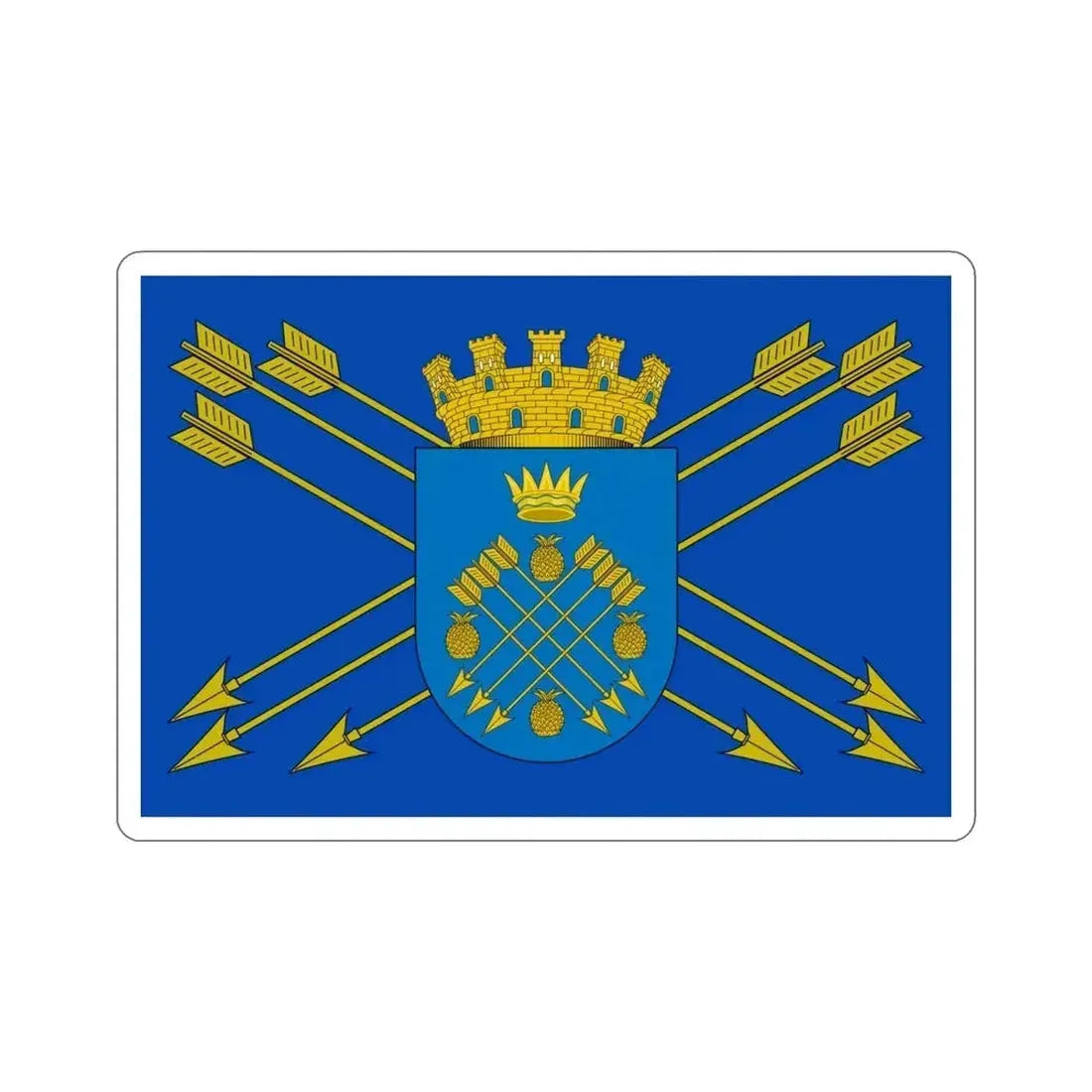 Flag of Caguas Puerto Rico STICKER Vinyl Die-Cut Decal - The Sticker Space