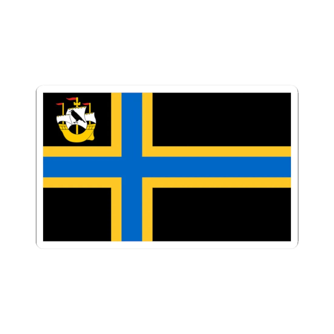 Flag of Caithness (Scotland) STICKER Vinyl Kiss-Cut Decal 2 Inch White - The Sticker Space