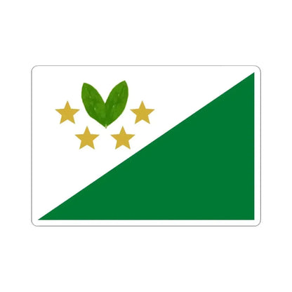 Flag of Cajuata Bolivia (Bolivia) STICKER Vinyl Kiss-Cut Decal 4 Inch White - The Sticker Space