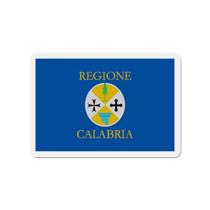 Flag of Calabria Italy - Die-Cut Magnet-3" x 3"-The Sticker Space