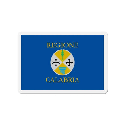Flag of Calabria Italy - Refrigerator Magnet 3 Inch - The Sticker Space
