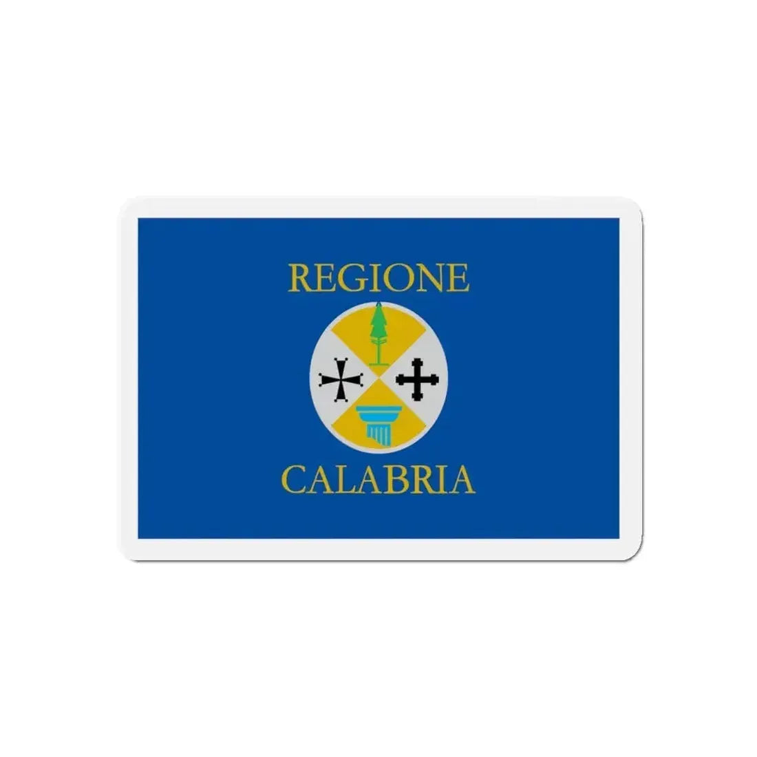 Flag of Calabria Italy - Refrigerator Magnet - The Sticker Space