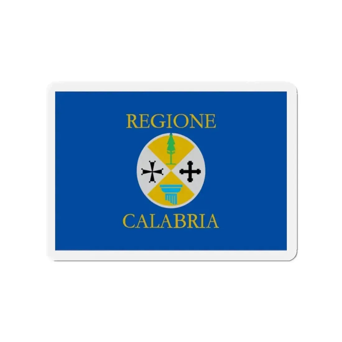 Flag of Calabria Italy - Refrigerator Magnet - The Sticker Space