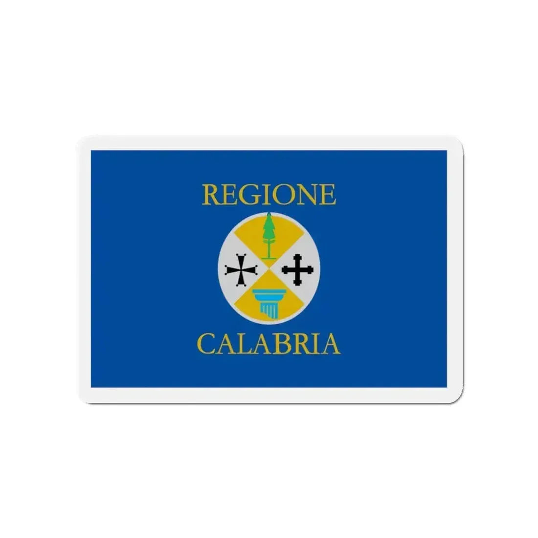 Flag of Calabria Italy - Refrigerator Magnet - The Sticker Space