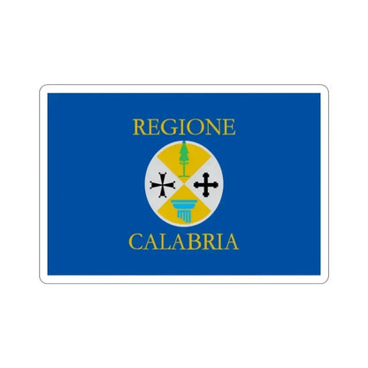 Flag of Calabria Italy STICKER Vinyl Die-Cut Decal 2 Inch - The Sticker Space