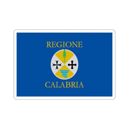 Flag of Calabria Italy STICKER Vinyl Die-Cut Decal-2 Inch-The Sticker Space