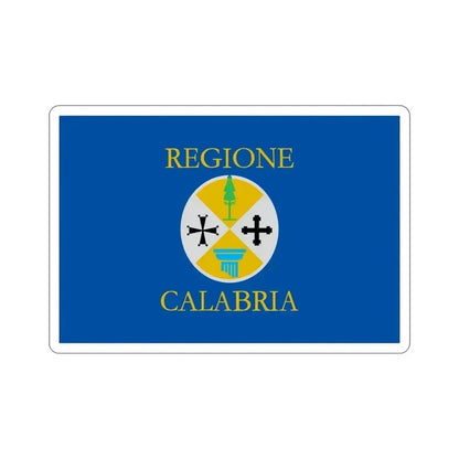 Flag of Calabria Italy STICKER Vinyl Die-Cut Decal 5 Inch - The Sticker Space
