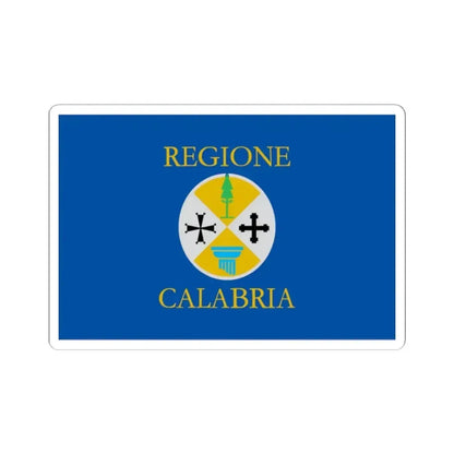 Flag of Calabria Italy - STICKER Vinyl Kiss-Cut Decal - The Sticker Space