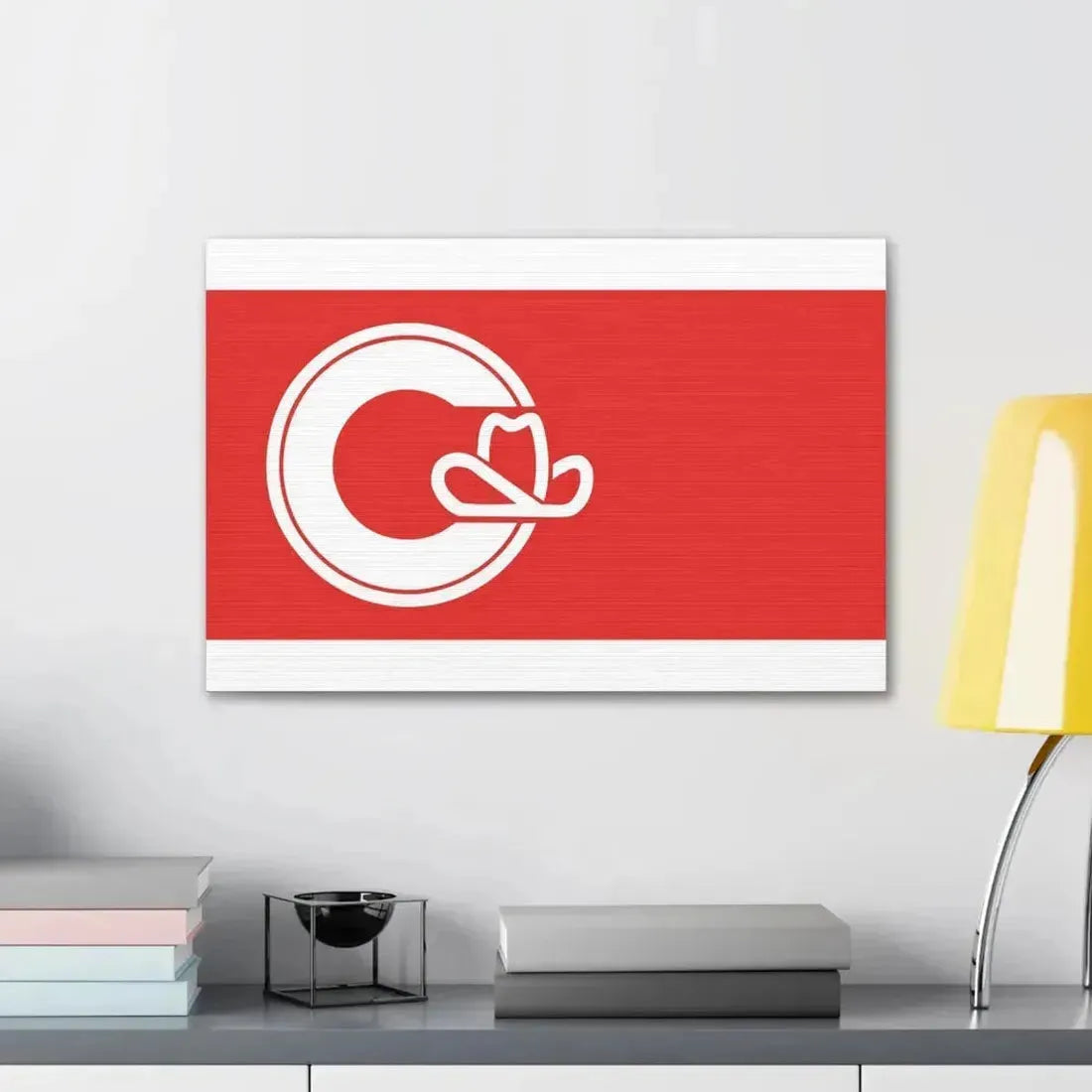 Flag of Calgary Alberta Canada - Canvas Wall Art - The Sticker Space