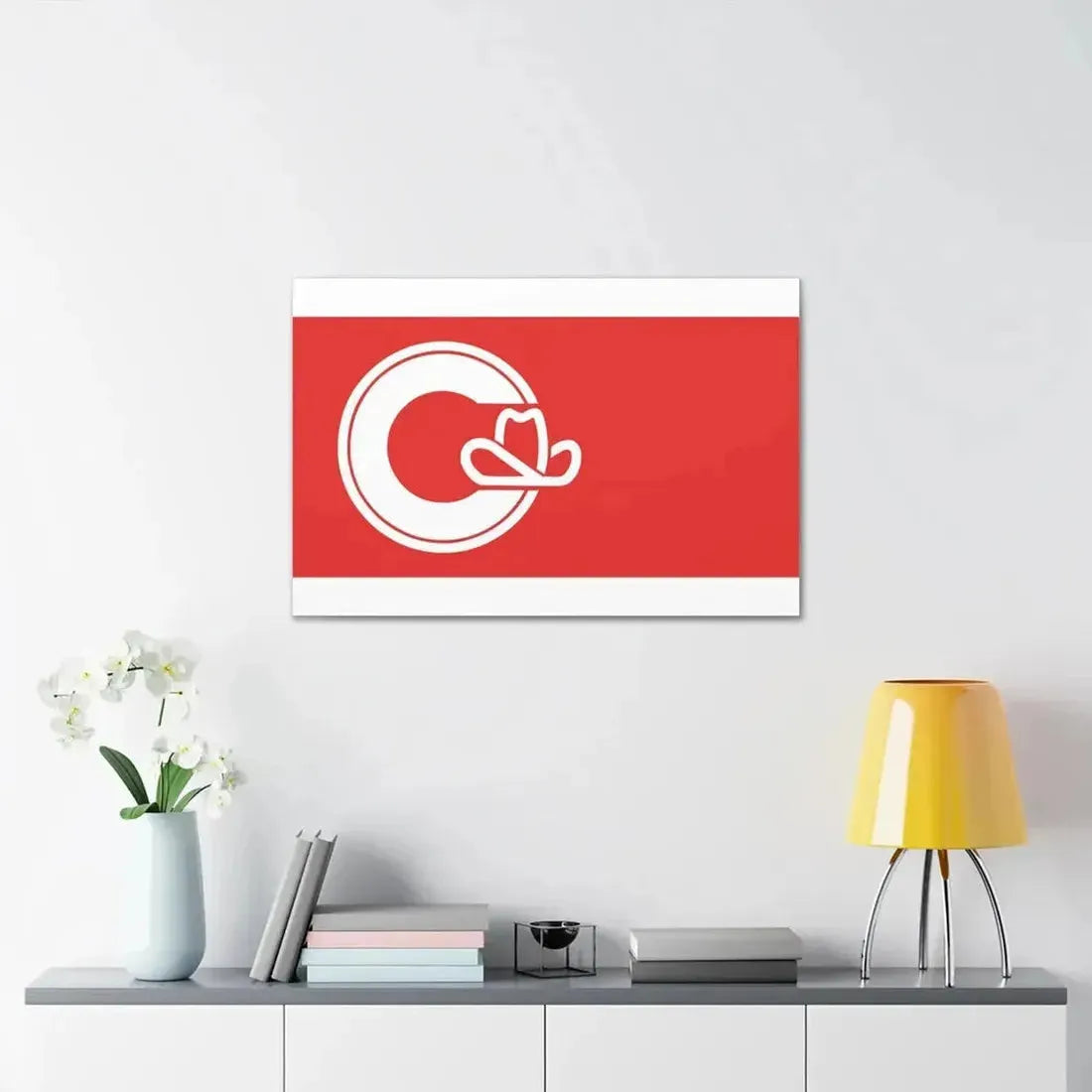 Flag of Calgary Alberta Canada - Canvas Wall Art - The Sticker Space
