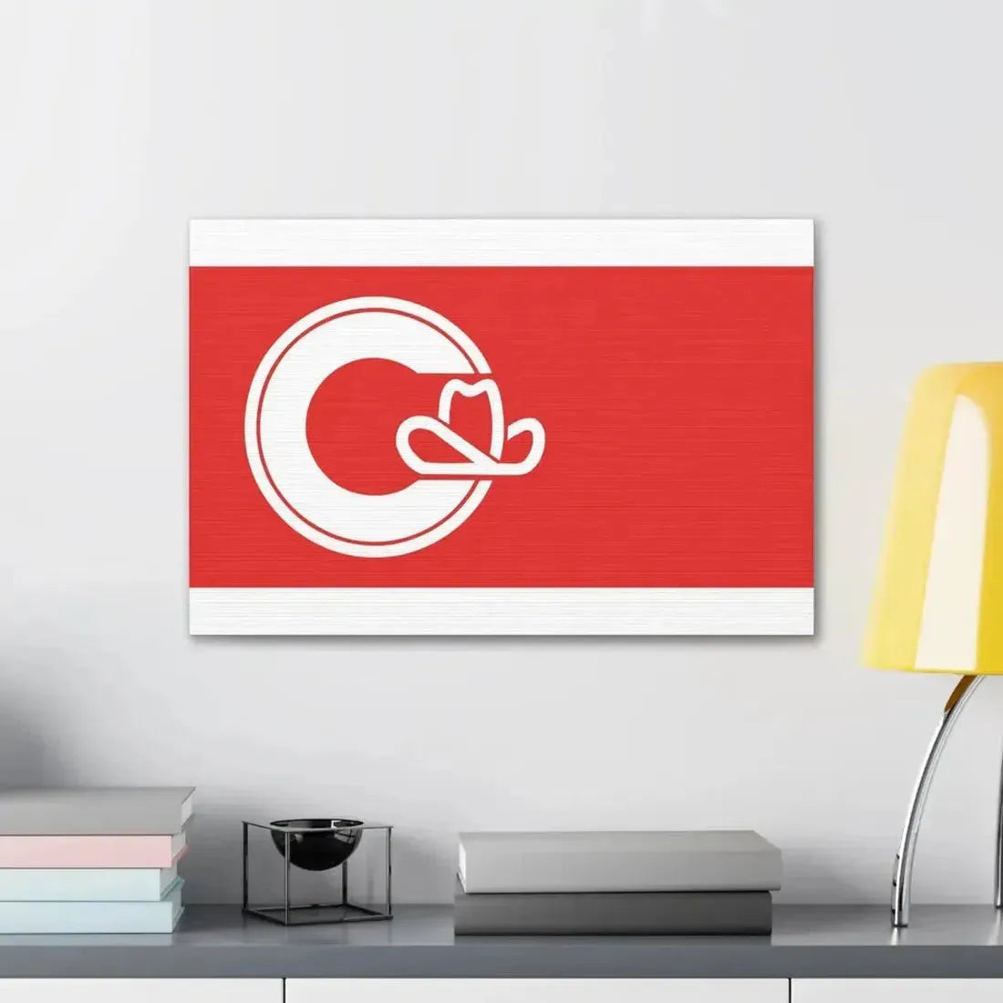 Flag of Calgary Alberta Canada - Canvas Wall Art - The Sticker Space