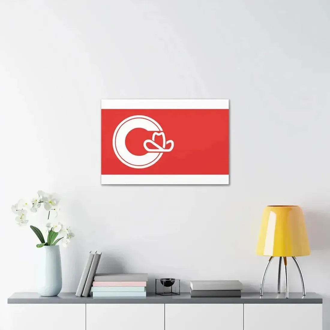 Flag of Calgary Alberta Canada - Canvas Wall Art - The Sticker Space