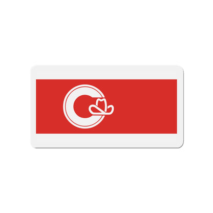 Flag of Calgary Alberta Canada - Die-Cut Magnet-3" x 3"-The Sticker Space