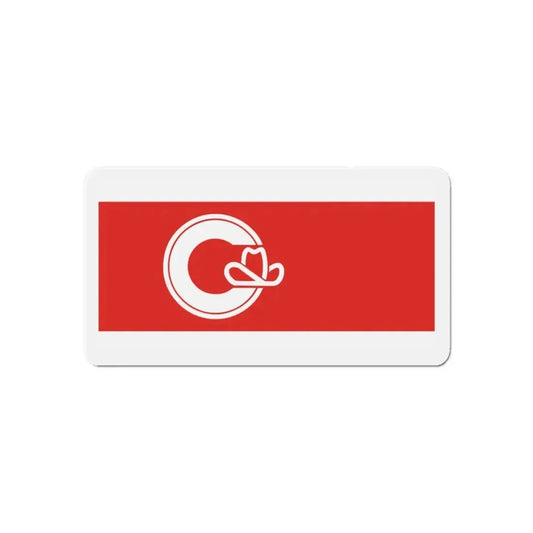 Flag of Calgary Alberta Canada - Refrigerator Magnet 6 Inch - The Sticker Space