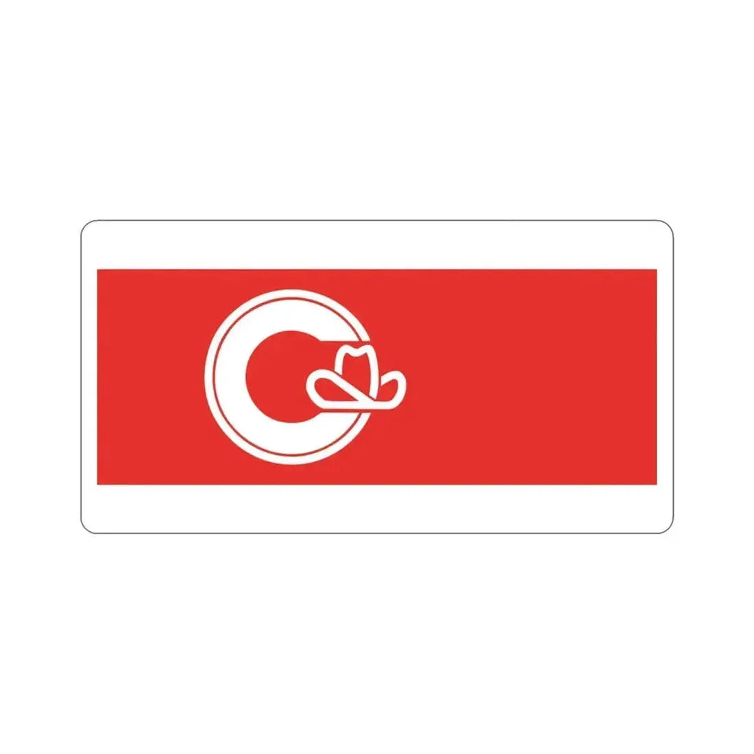 Flag of Calgary Alberta Canada STICKER Vinyl Die-Cut Decal 3 Inch - The Sticker Space