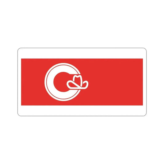 Flag of Calgary Alberta Canada STICKER Vinyl Die-Cut Decal 6 Inch - The Sticker Space