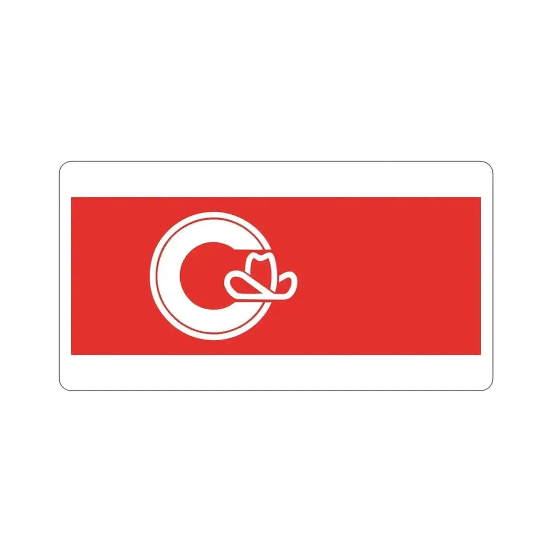 Flag of Calgary Alberta Canada STICKER Vinyl Die-Cut Decal - The Sticker Space