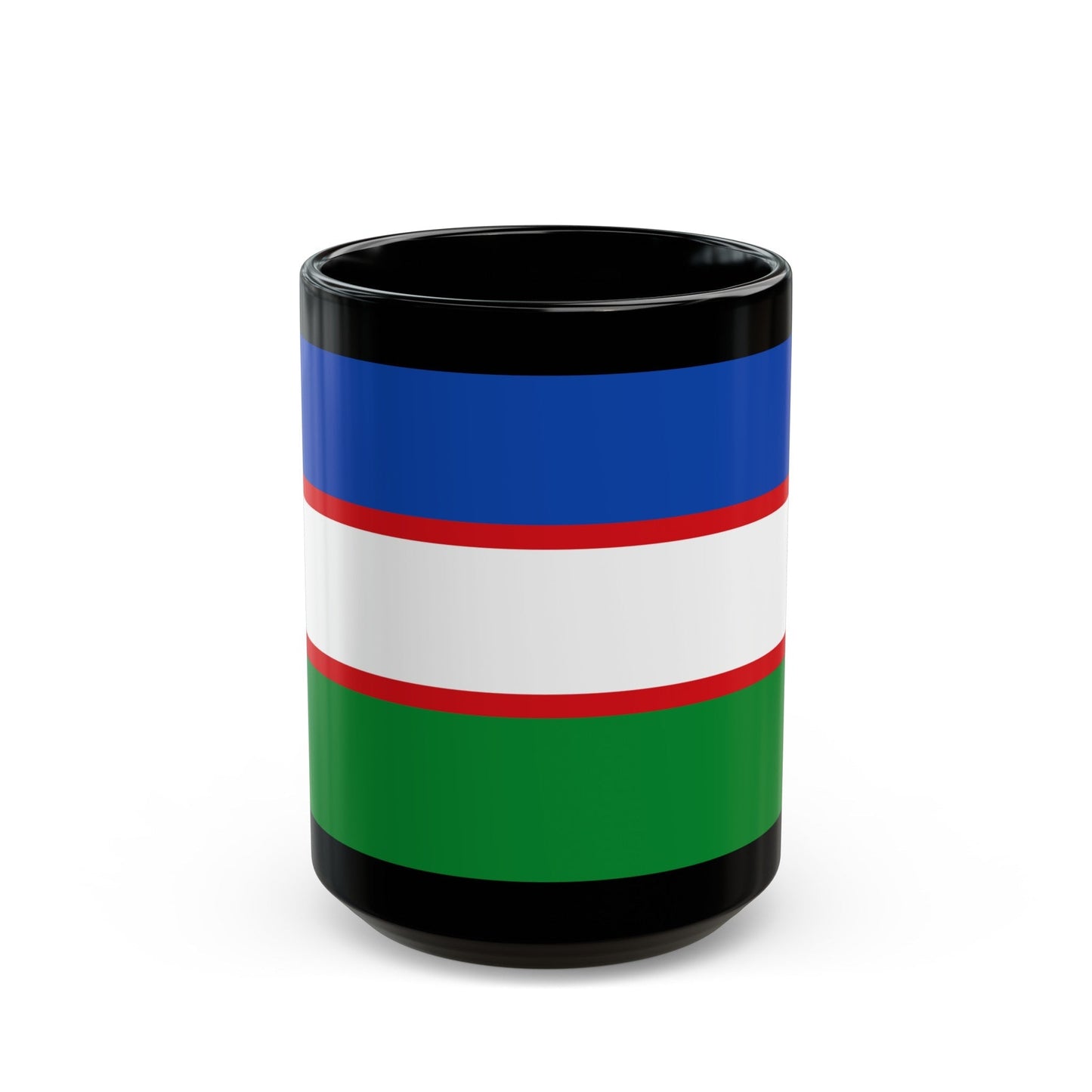 Flag of Cali Valle del Cauca Colombia - Black Coffee Mug-15oz-The Sticker Space