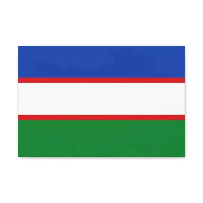 Flag of Cali Valle del Cauca Colombia - Canvas Wall Art 18″ x 12″ 1.25" - The Sticker Space