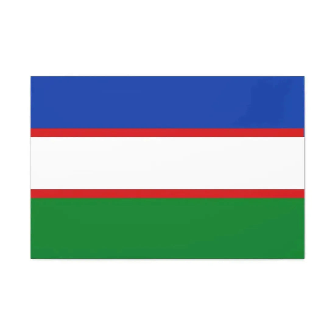 Flag of Cali Valle del Cauca Colombia - Canvas Wall Art 36" x 24" 1.25" - The Sticker Space