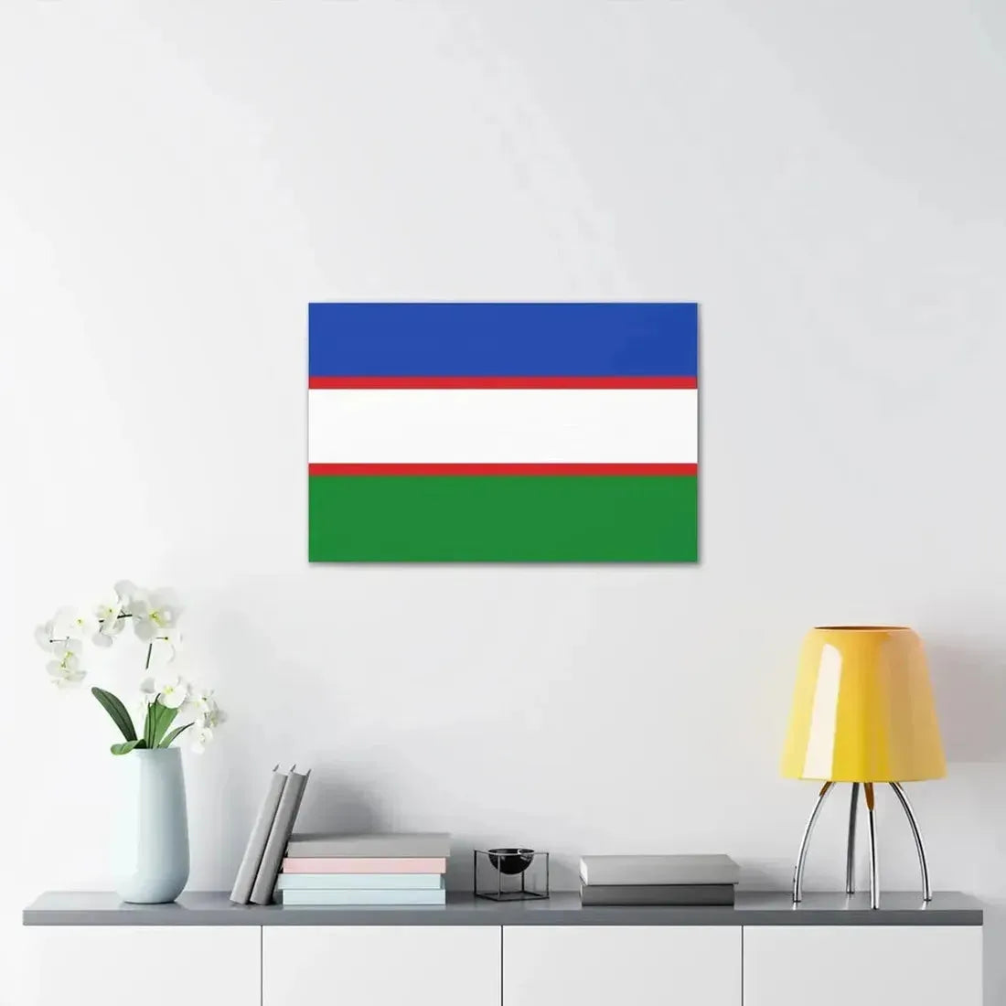Flag of Cali Valle del Cauca Colombia - Canvas Wall Art - The Sticker Space